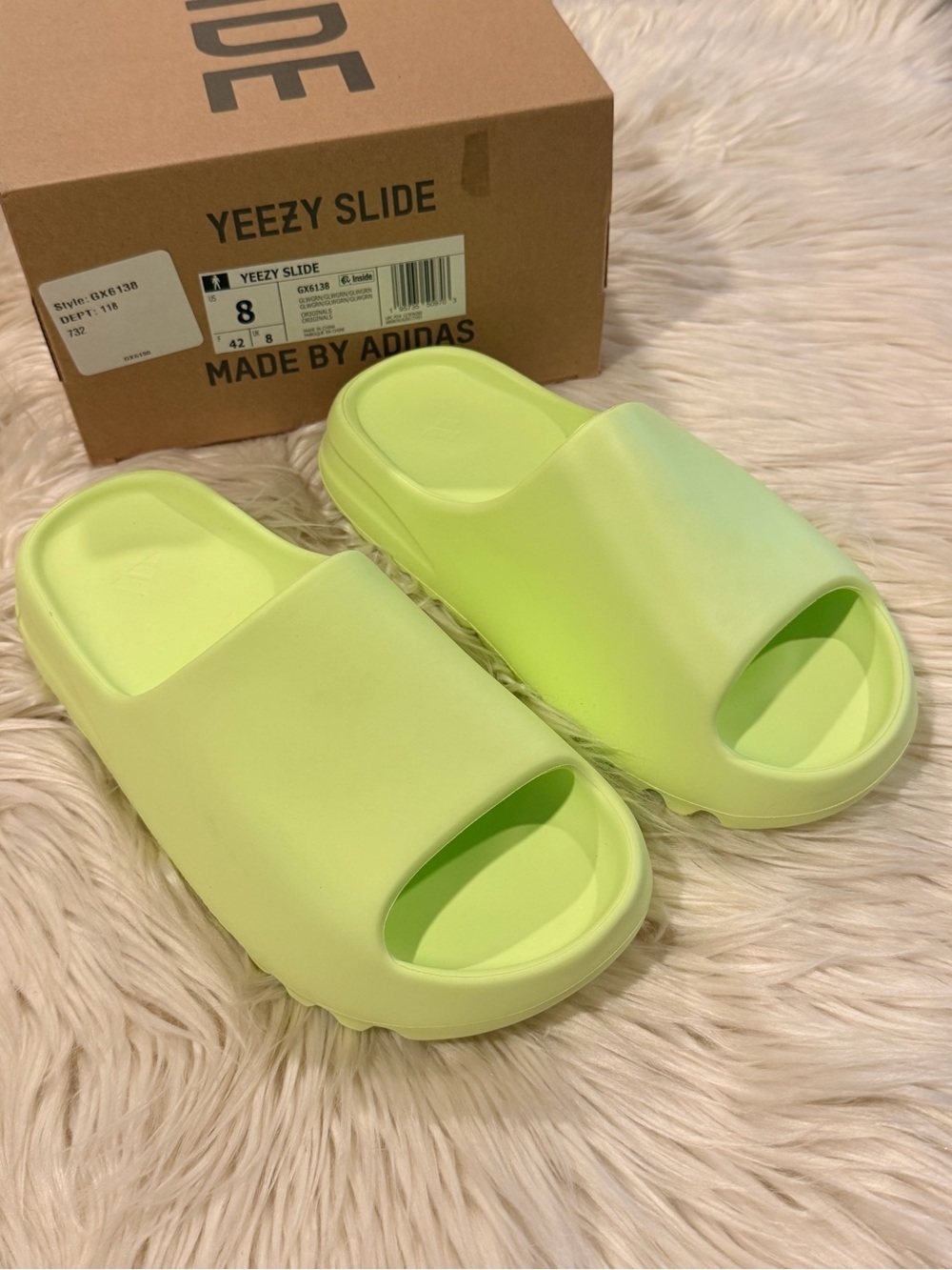 adidas Yeezy Slide Neon Yellow-Green Slides